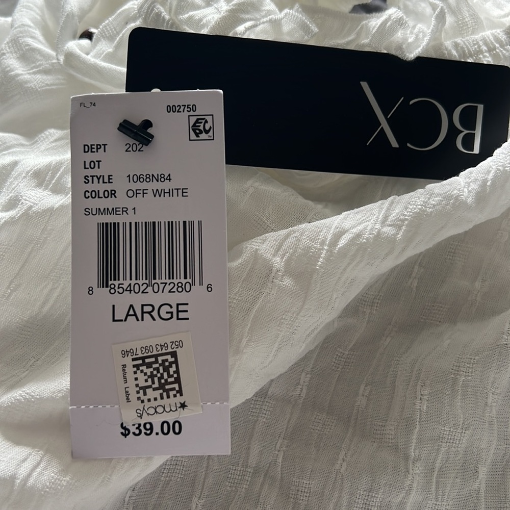 Boho BCX White Blouse Large - Picture 5 of 5